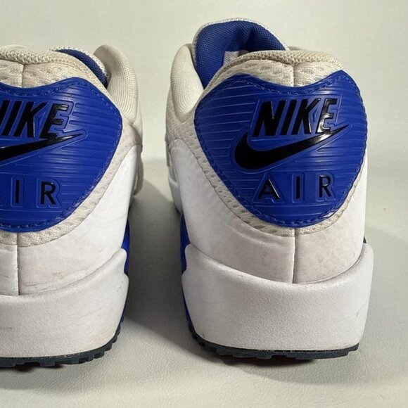 Nike Air Max 90 Spikeless Golf Shoes White Blue And Black Size 11 - Picture 7 of 16